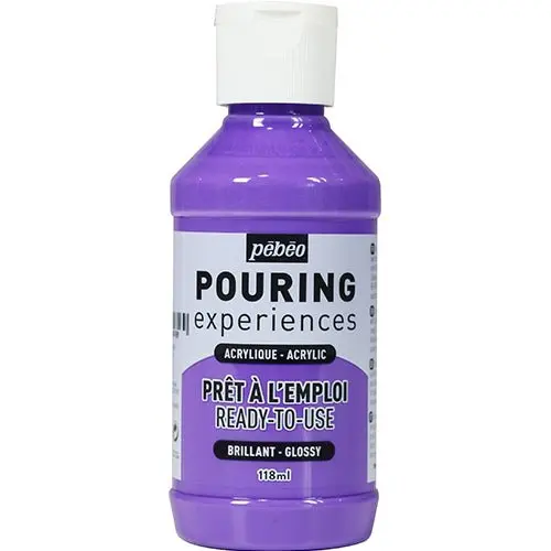 Pouringfärg Pebeo Experiences - 118 ml Glossy - Light Violet