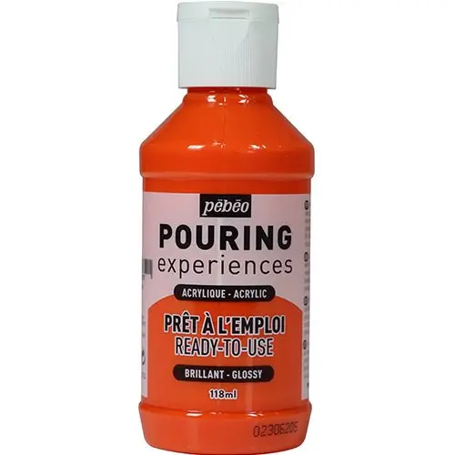 Pouringfärg Pebeo Experiences - 118 ml Glossy - Orange