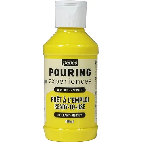 Pouringfärg Pebeo Experiences - 118 ml Glossy - Primary Yellow