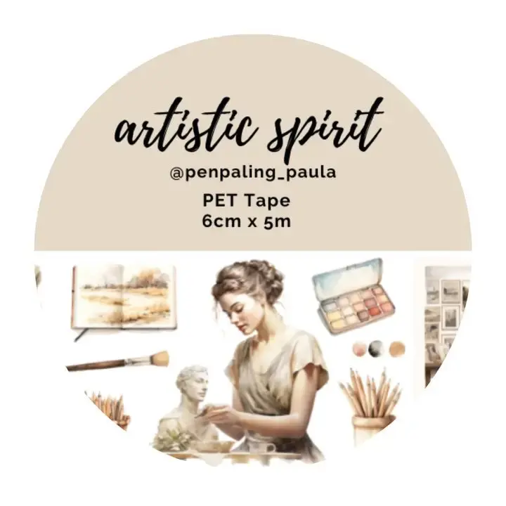 Pre cut Pet Tape - Penpaling Paula - Artistic Spirit