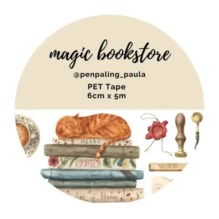 Pre cut Pet Tape - Penpaling Paula - Magic Bookstore