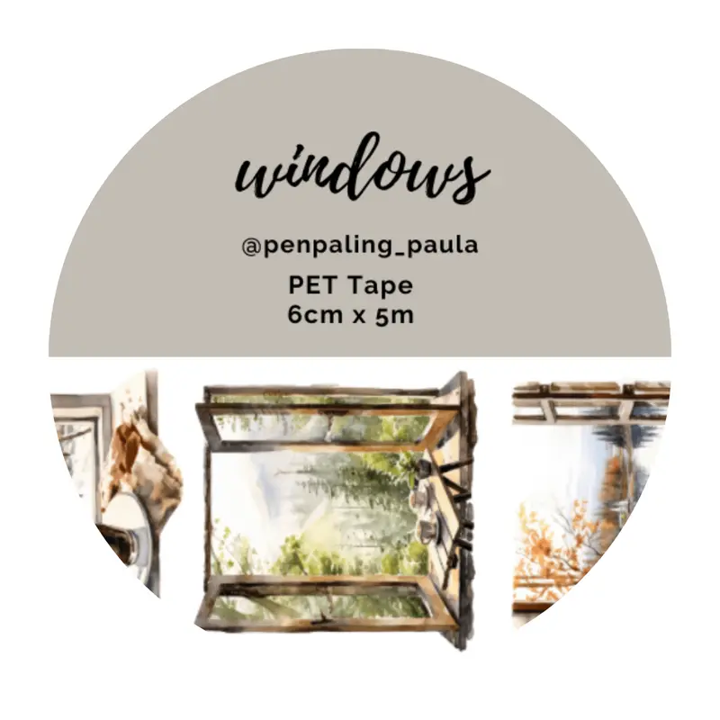 Pre cut Pet Tape - Penpaling Paula - Windows