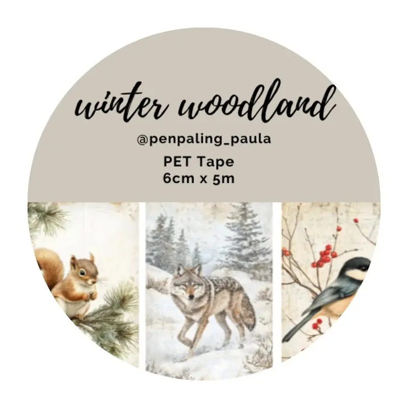 Pre cut Pet Tape - Penpaling Paula - Winter Woodland