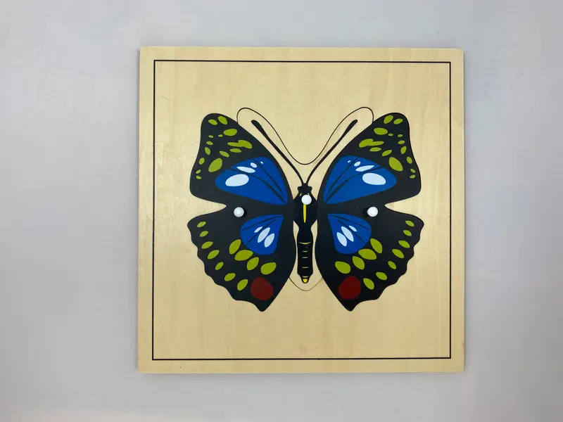 Pussel - fjäril 24x24 cm