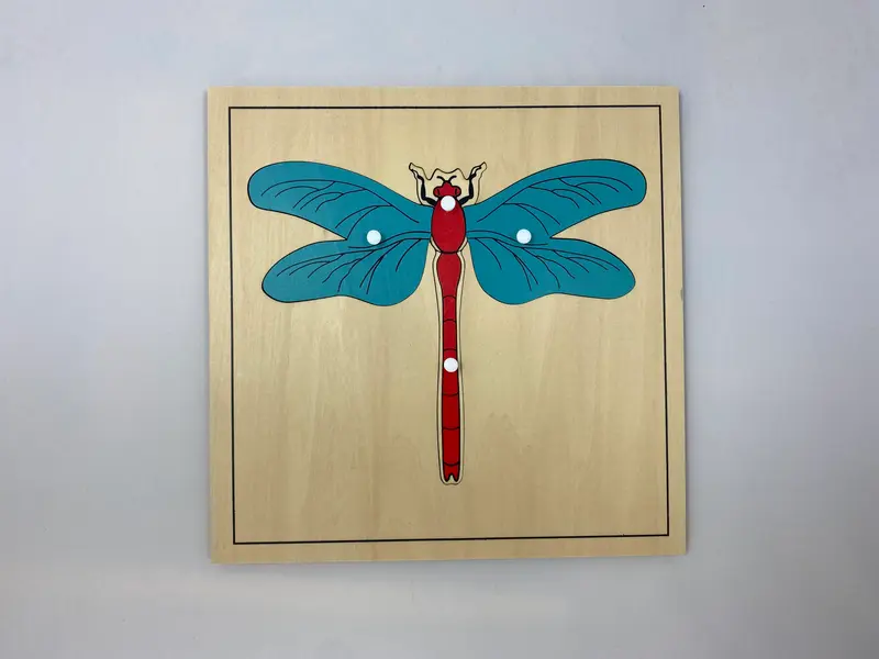 Pussel - trollslända 24x24 cm