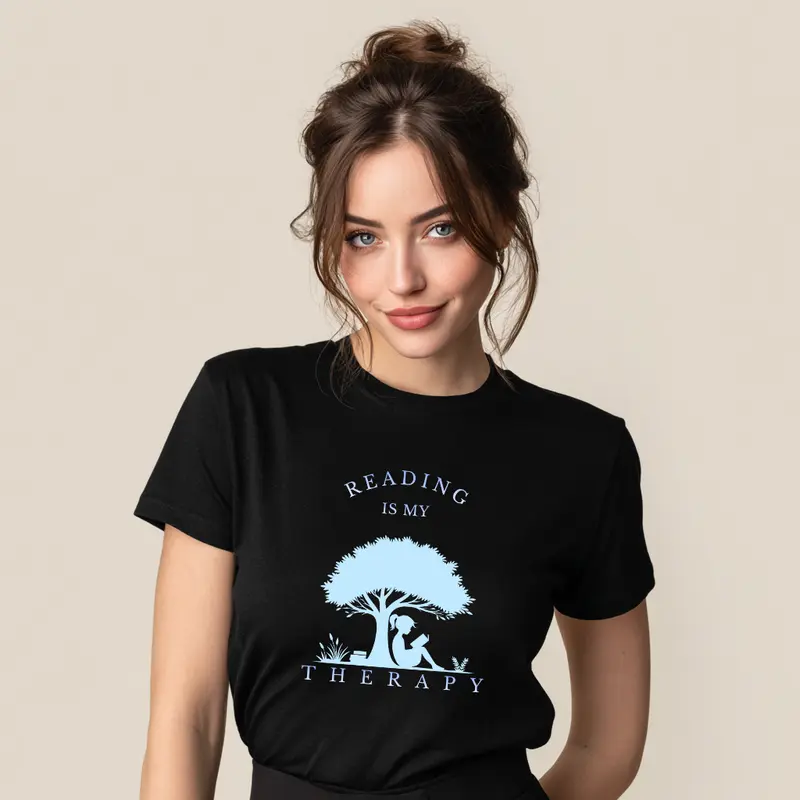 Reading is My Therapy T-Shirt