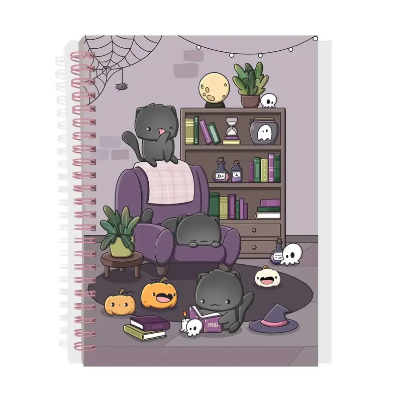 Reusable Sticker Storage - Black Cat