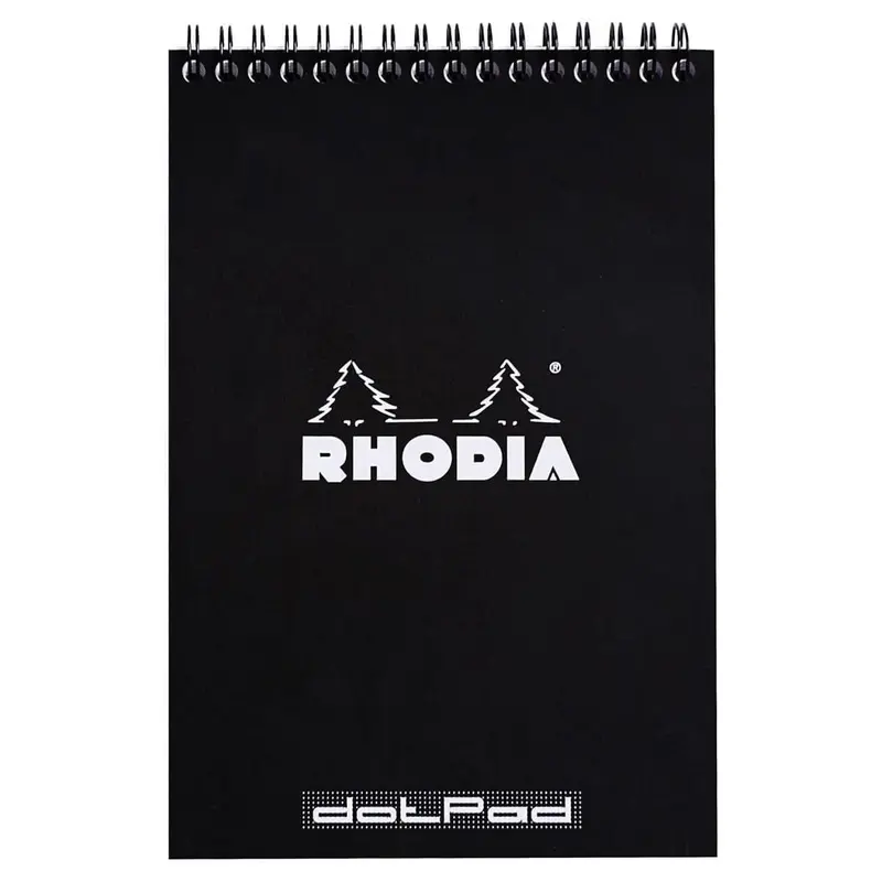 Rhodia Spiralblock A5+ Dotted Kortsida