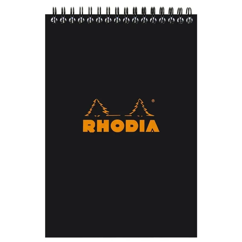 Rhodia Spiralblock A5+ Linjerat Kortsida