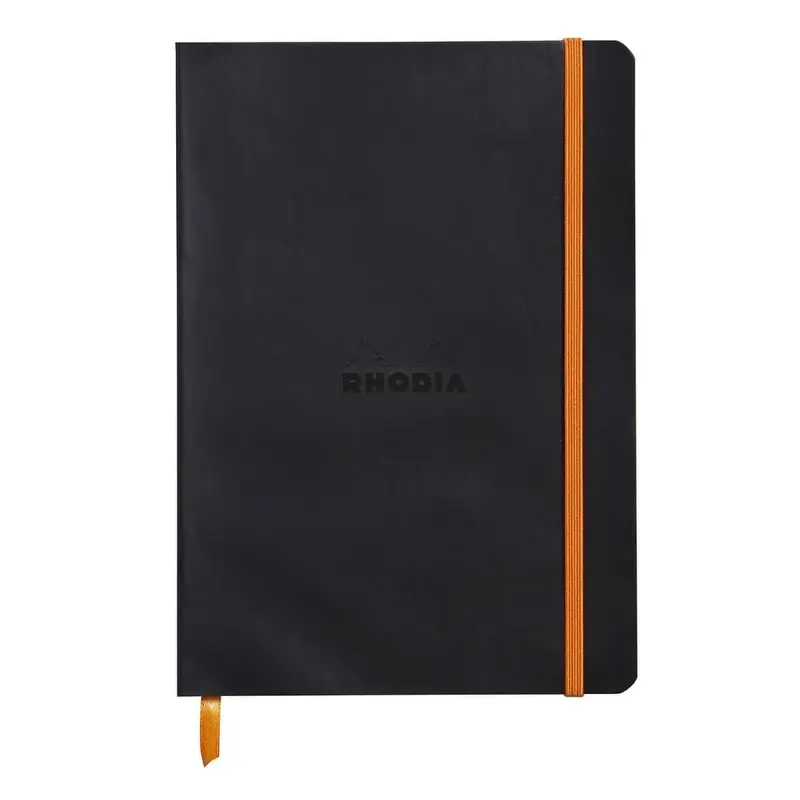 Rhodiarama Anteckningsböcker Dotted Black