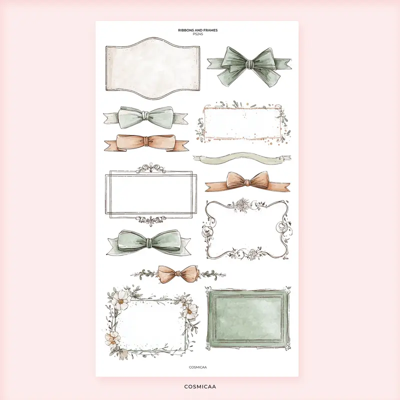 Ribbons and Frames - Stickers