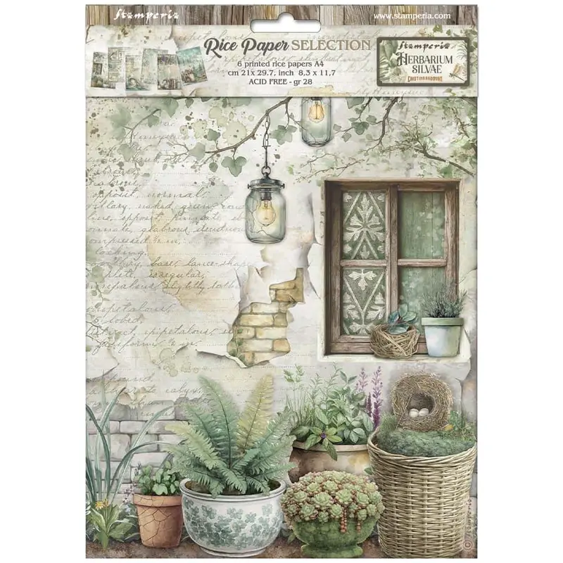 Rice Paper A4 - Herbarium Silvae - 6-pack