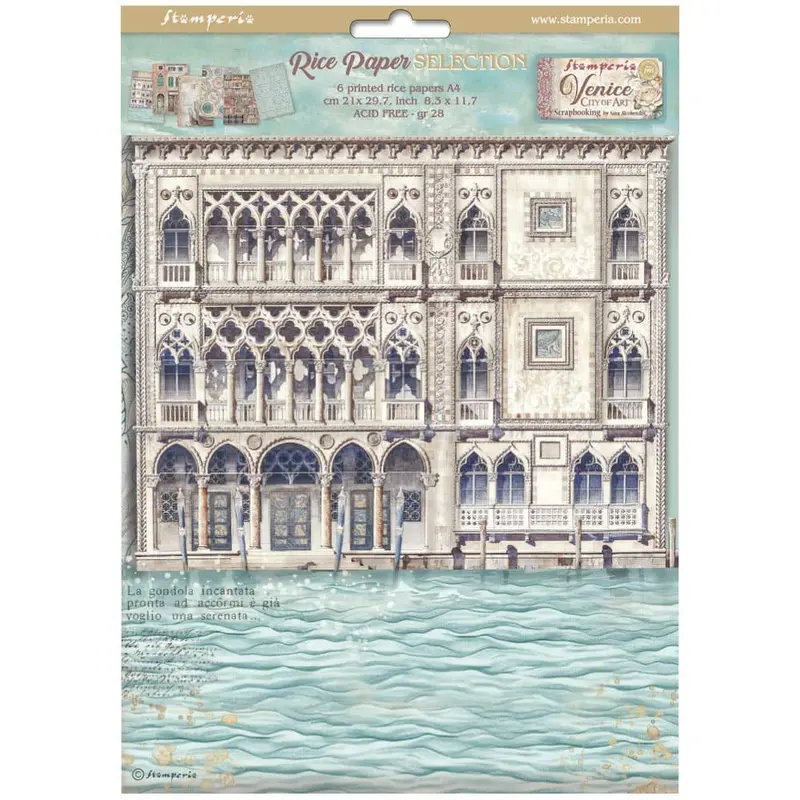 Rice Paper A4 - Venice City of Art - 6-pack