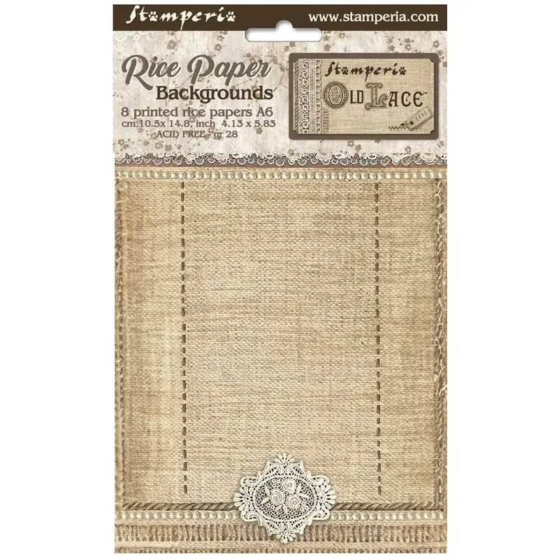 Rice Paper A6 - Old Lace - 8-pack