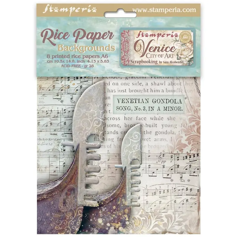 Rice Paper A6 - Venice City of Art - 8-pack