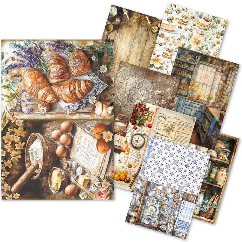 Rice Paper Art set - A5 - 8-pack - CookBook