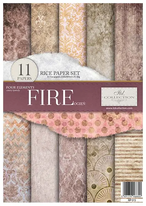 Rice paper set - A4 - Four elements - Fire
