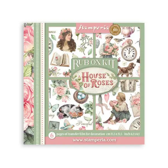 Rub-On Kit 15,5 x 15,5 cm - House of Roses
