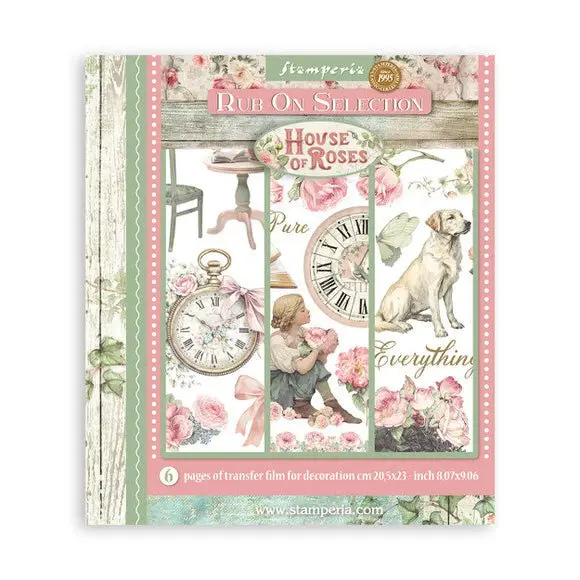 Rub-On Selection 20,5 x 23 cm - House of Roses