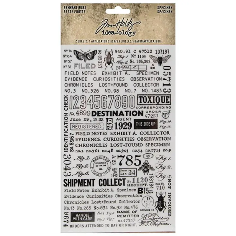 Rub-ons Idea-ology Remnant Rubs - Specimen