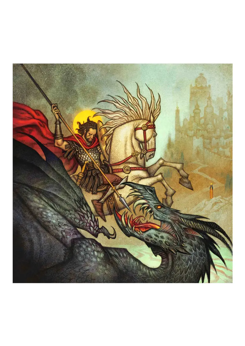 SAINT GEORGE - SIGNED ART PRINT