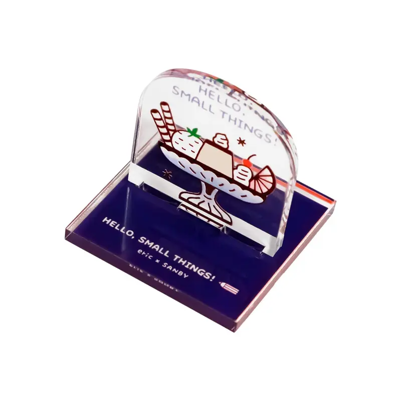 SANBY × Eric Small Things Acrylic Stand Stamp - Pudding