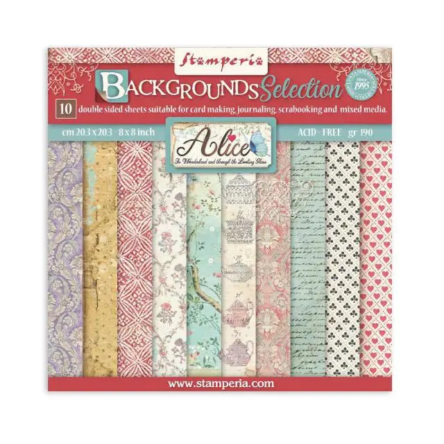 Scrapbookingpapper - Backgrounds - Alice