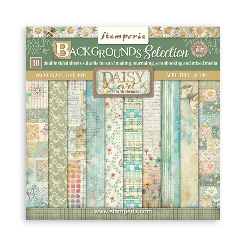 Scrapbookingpapper - Backgrounds - Daisy Art