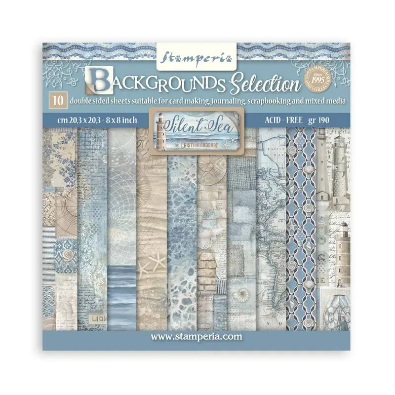 Scrapbookingpapper - Backgrounds - Silent Sea