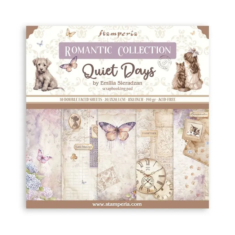 Scrapbookingpapper - Quiet Days - Double faced