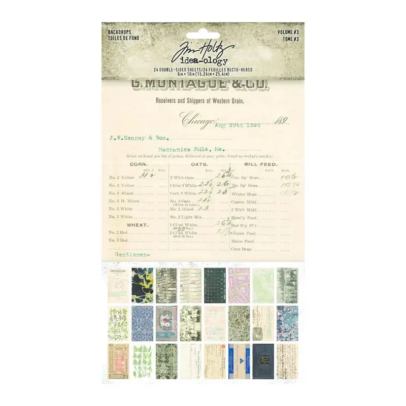 Scrapbookingpapper - Tim Holtz Backdrops Volume 3