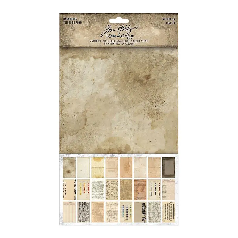 Scrapbookingpapper - Tim Holtz Backdrops Volume 4