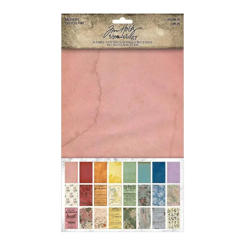 Scrapbookingpapper - Tim Holtz Backdrops Volume 5