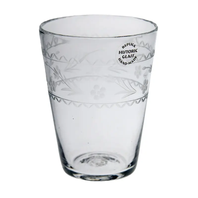 Selterglas med gravyr