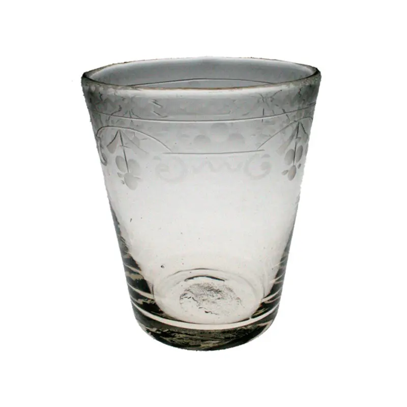 Selterglas med gravyr