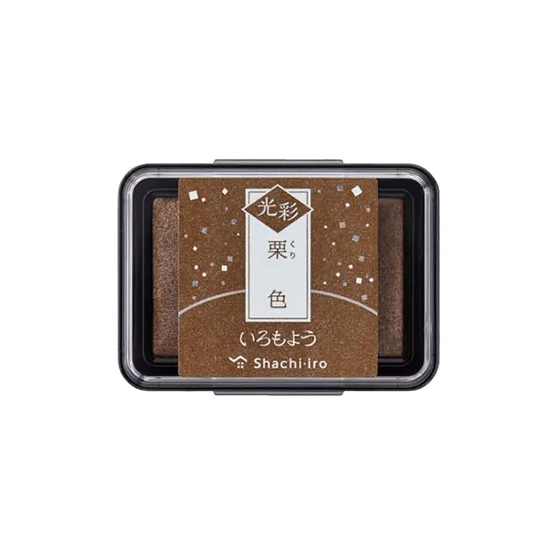 Shachihata Shachi-iro Iromoyo Kosai Ink Pad - Chestnut