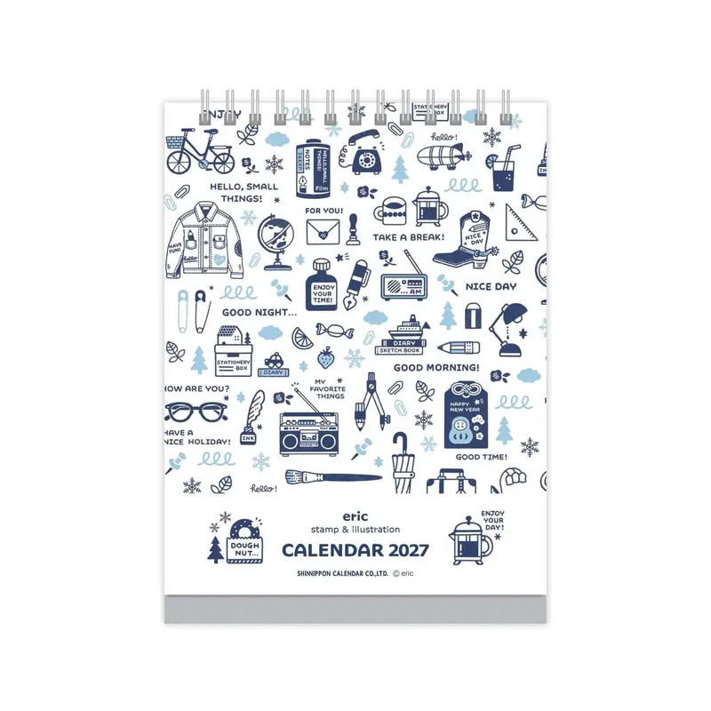 Shinnippon Calendar × Eric Small Things Desktop Calendar 2027