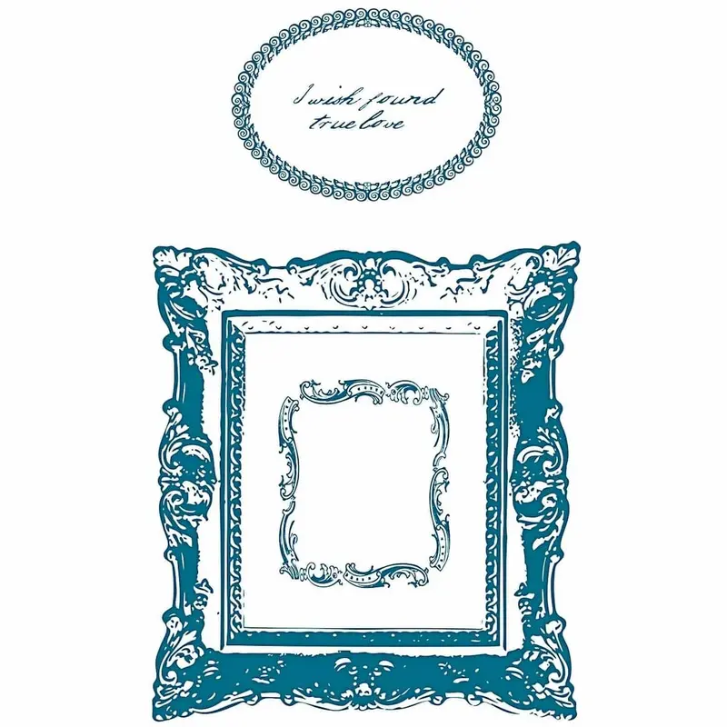 Silicone stamps Paper Poetry Frames