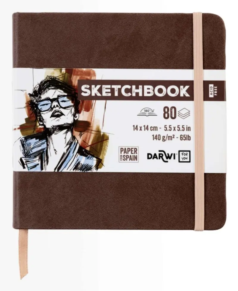 Sketchbook 14 x 14 - Brown