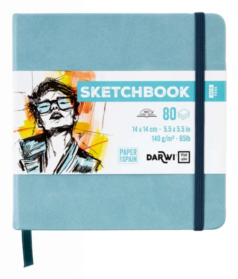 Sketchbook 14 x 14 - Soft blue