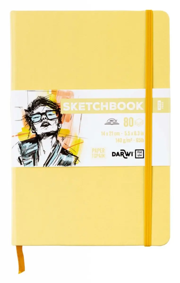 Sketchbook A5 - Yellow