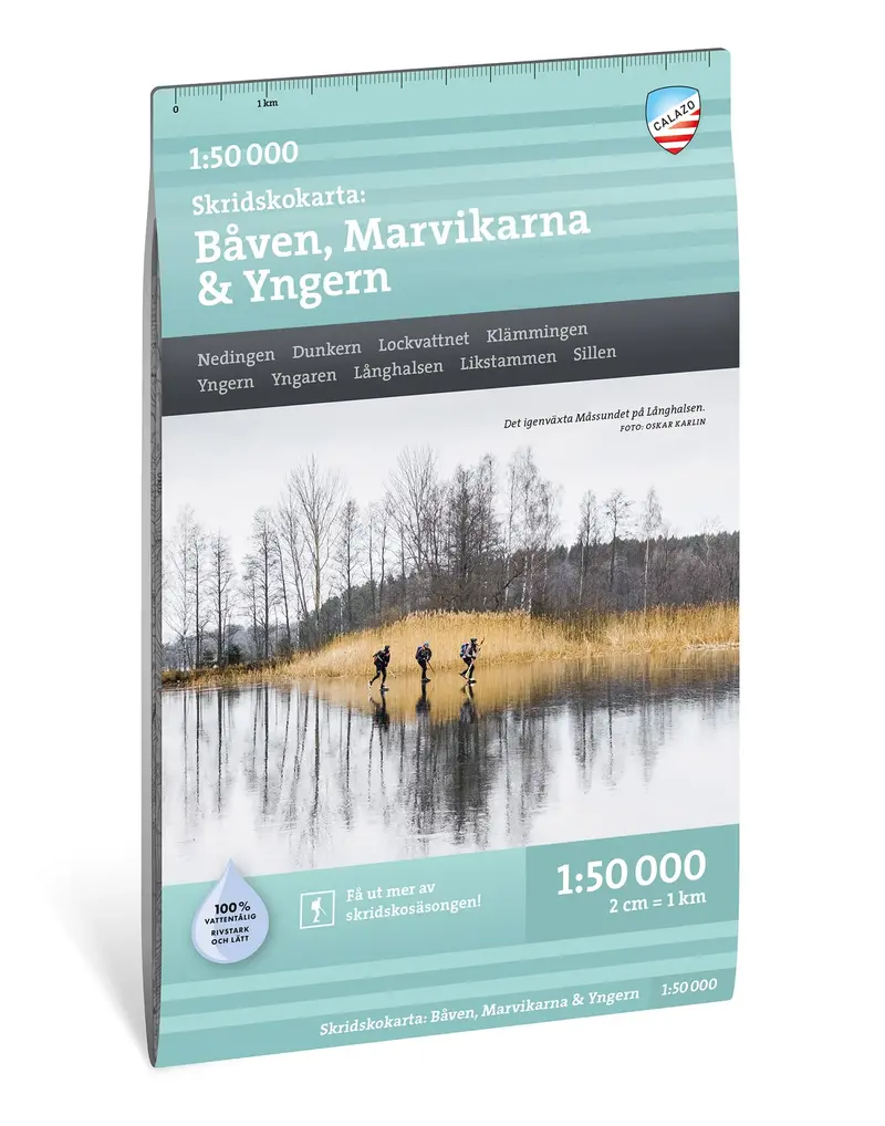 Skridskokarta Båven, Marvikarna & Yngern 1