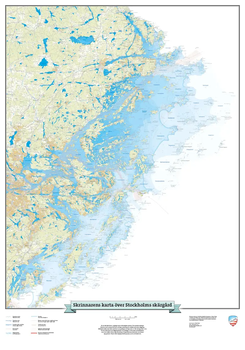 Skrinnarens väggkarta över skärgården