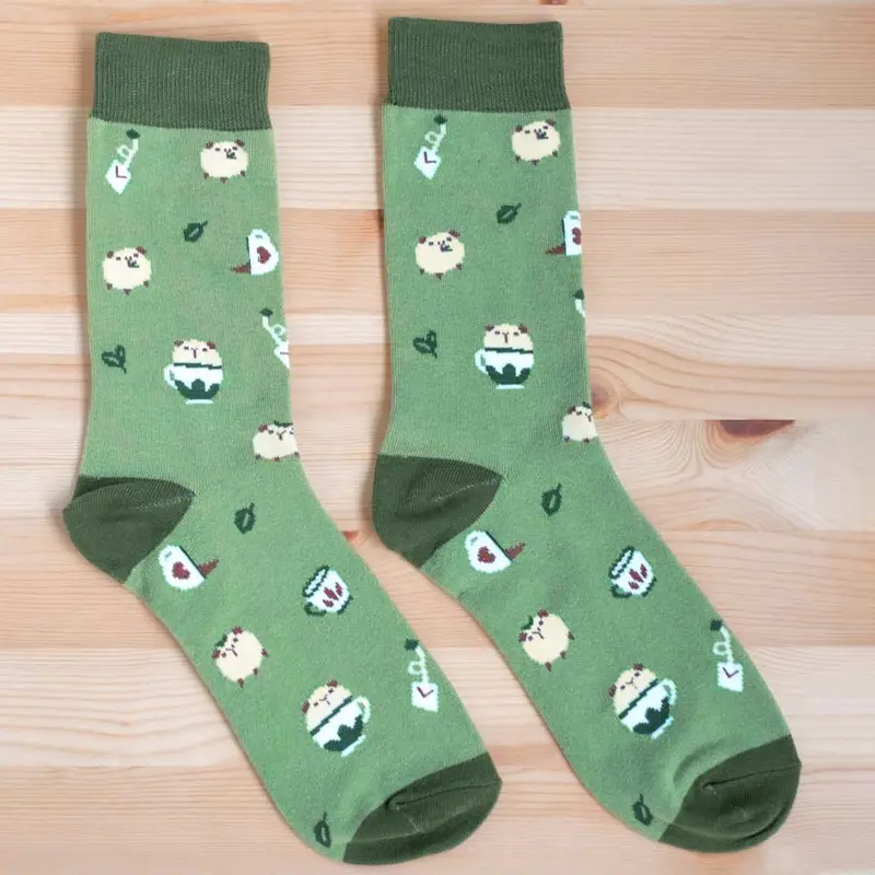 Socks - Matcha green tea pigs