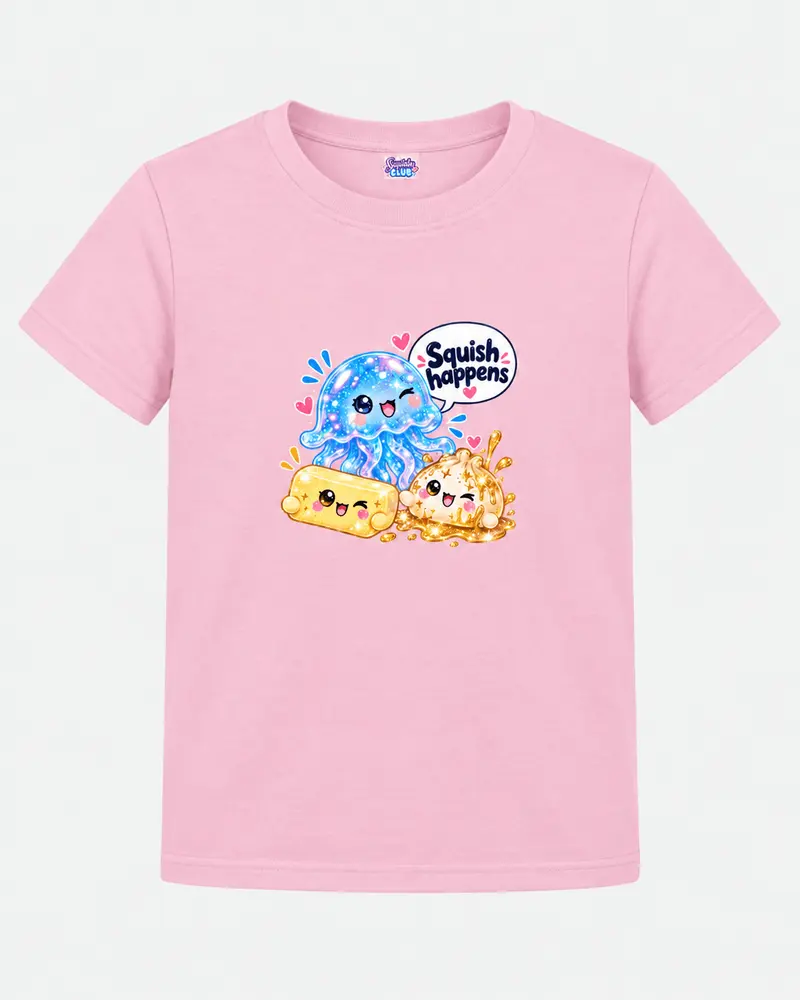 Squish Happens – Rosa T-shirt