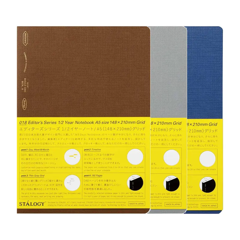 STÁLOGY Editor's Series Half-Year Notebook A5 Limited