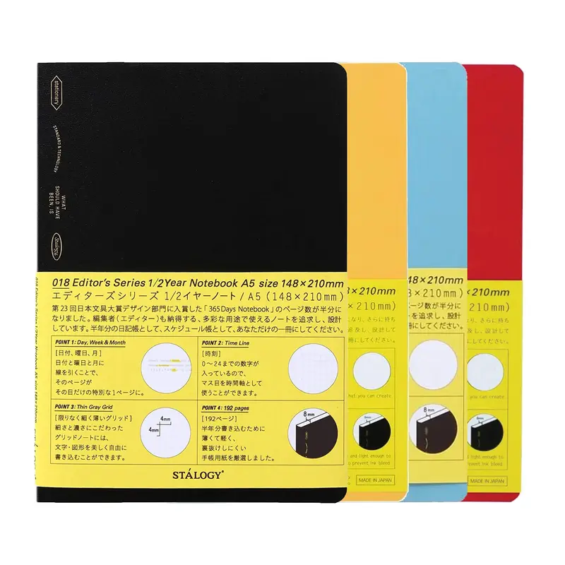 STÁLOGY Editor's Series Half-Year Notebook A5