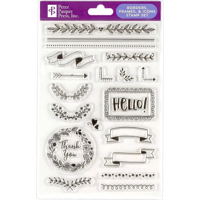 Stamp set Clear stamps Kalender - Borders, frames & icons