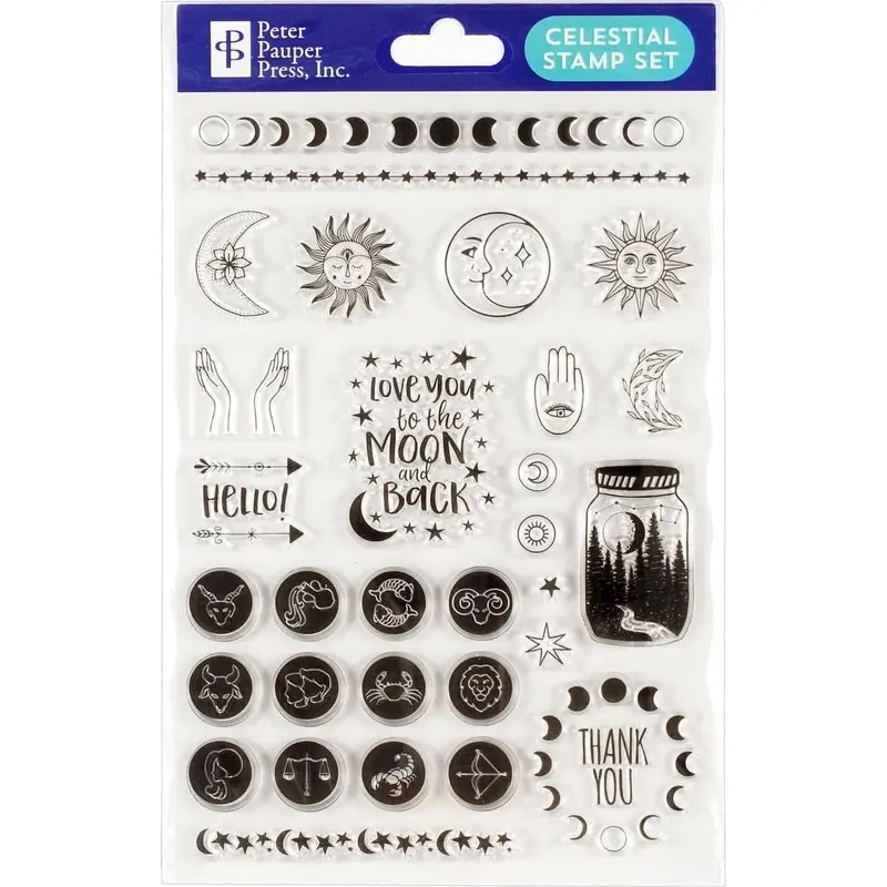 Stamp set Clear stamps Kalender - Celestial
