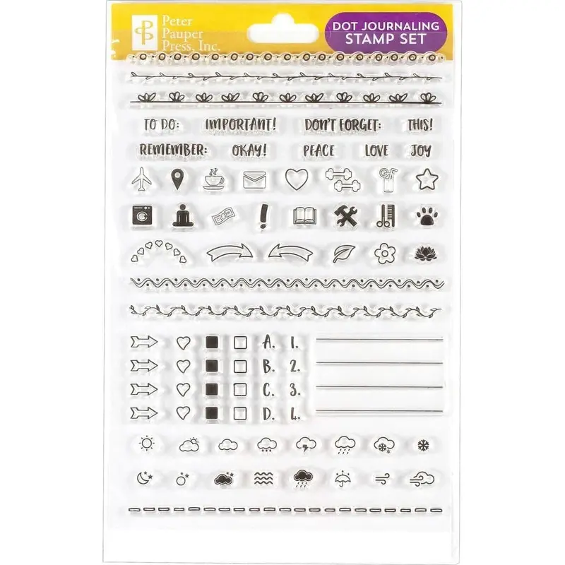 Stamp set Clear stamps Kalender - Dot journaling